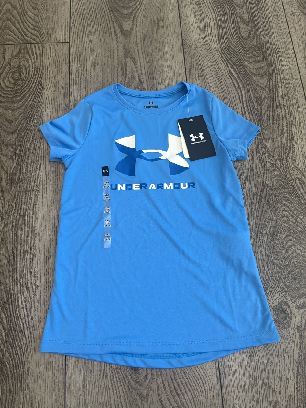 Under Armour Bright Blue Logo Short Sleeve Tee